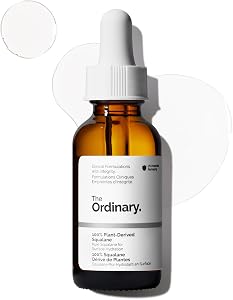 The Ordinary 100% Plant-Derived Squalane, for Skin and Hair, Lightweight Hydration, and Mo