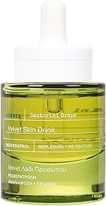 KORRES Santorini Grape Velvet Skin Drink, Hydrating Serum with Resveratrol, Grape Extract