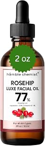 Humble chemist 2in1 Rosehip Luxe Face Oil, 77% Rosehip Oil with Squalane and Vitamin E