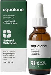 natural outcome Pure Squalane Oil l 100% Plant Derived Squalane Oil for Face, Body, Hair &
