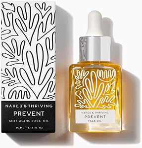 Naked & Thriving Prevent Anti-Aging Facial Oil - Vegan, Naturally-Derived Skin Care &a