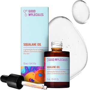 Good Molecules Squalane Oil - 100% Natural Squalane Oil Non-Greasy Moisturizer for Face, S