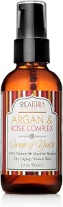Shea Terra Organics Argan & Rose Complex Serum of Youth | Anti-Wrinkle Facial Treatmen