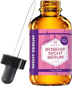 Leven Rose Rosehip Oil Night Face Serum, 100% Pure Organic Natural Rose Hip Oil Serum for