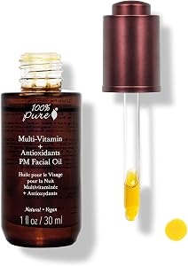 100% PURE Multi-Vitamin + Antioxidants PM Facial Oil, Anti-Aging Skin Care, Night Facial O